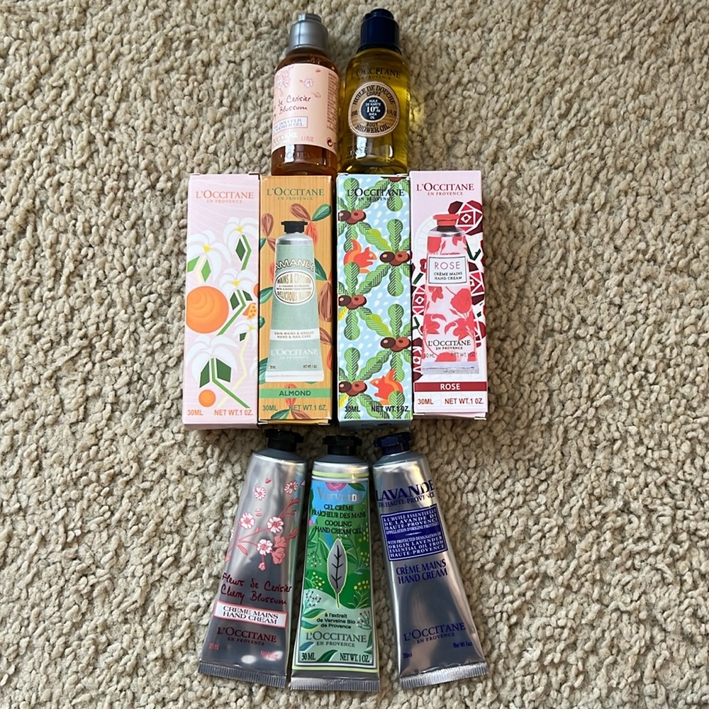 L’occitane hand creams